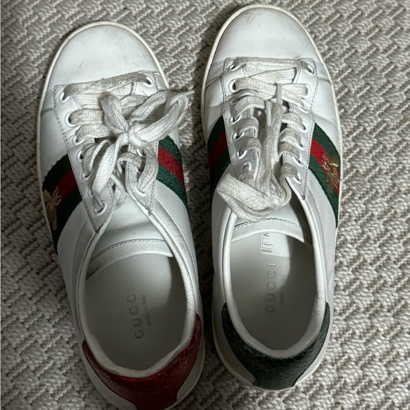 GUCCI WOMEN'S ACE SNEAKER WITH BEE SIZE 35 - Picture 1 of 4